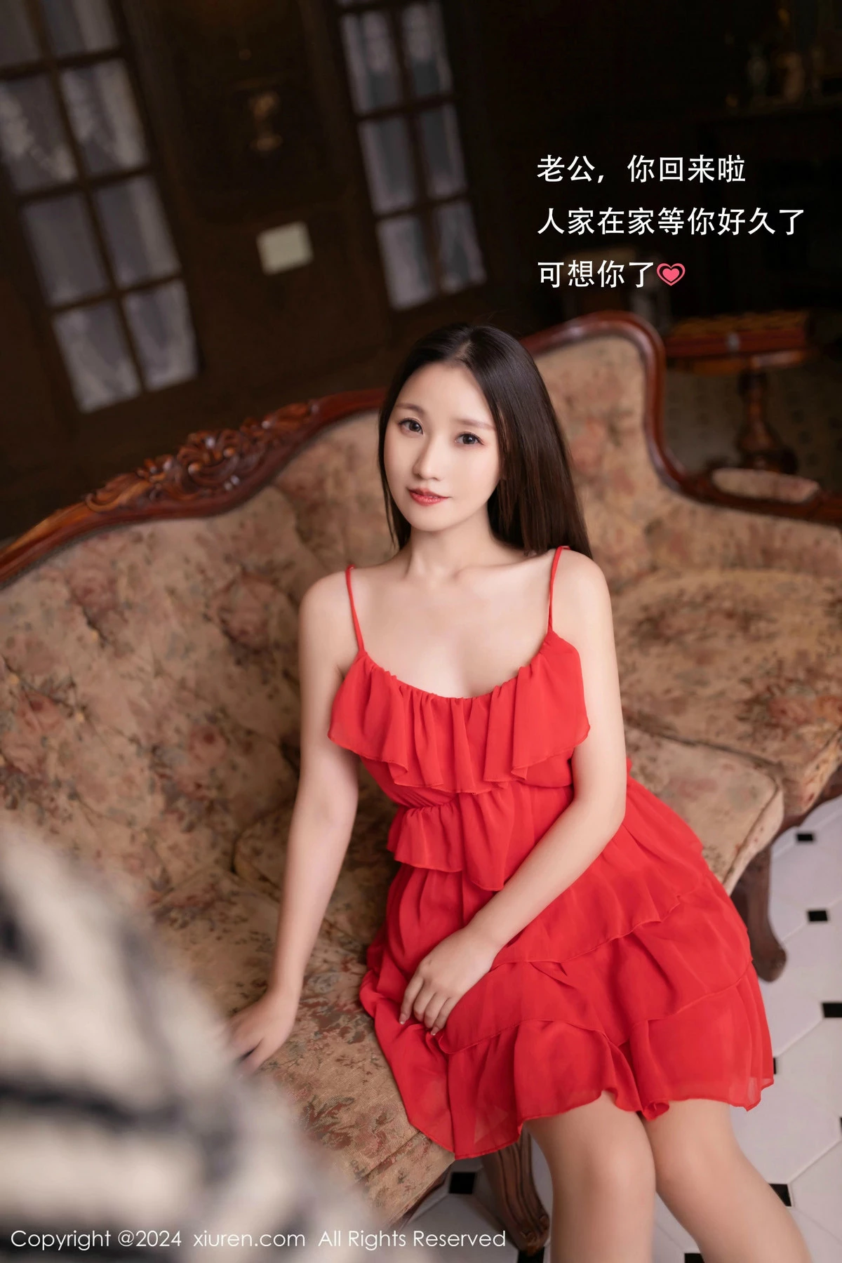 模特杏子Yada性感黑色薄纱情趣服配超薄黑丝秀曼妙身姿诱惑写真80P-第1章-图片1