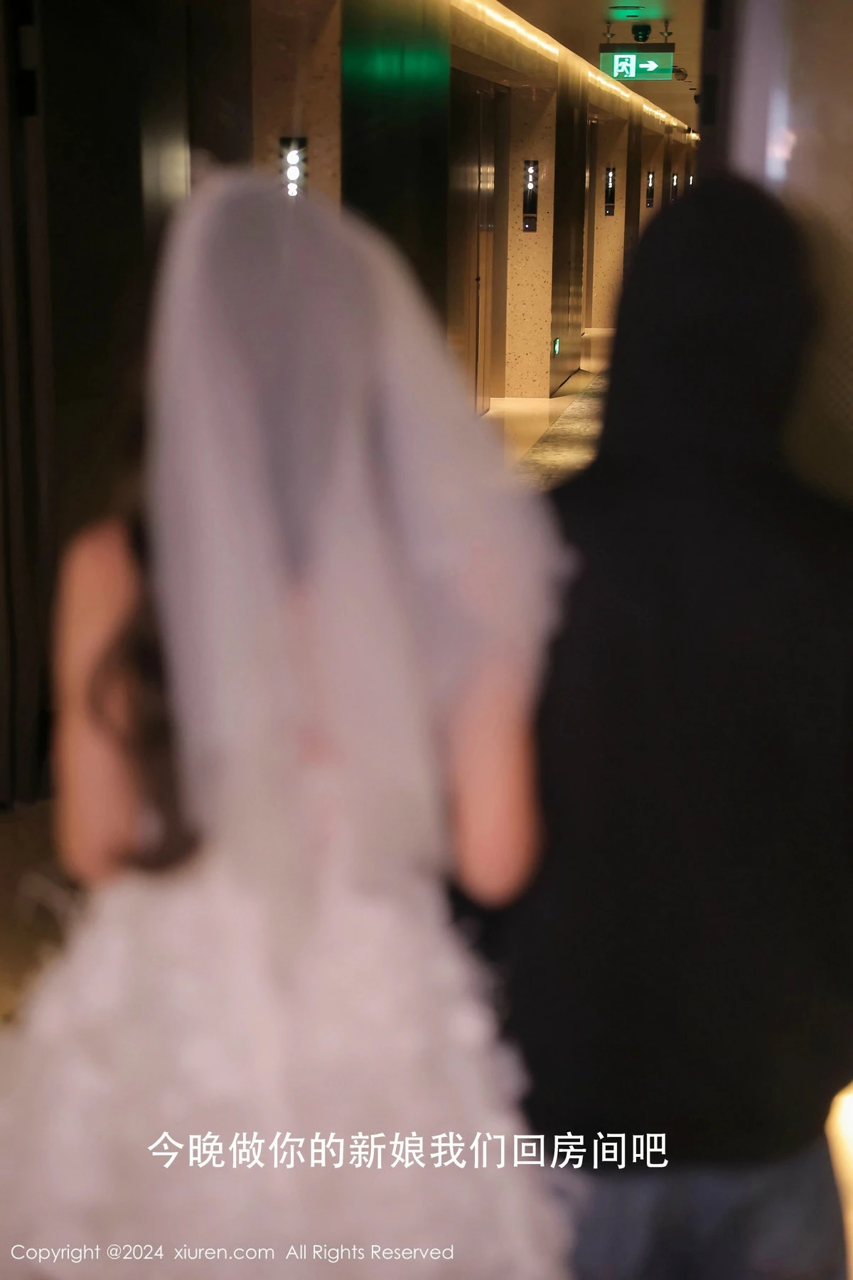 模特桃妖夭性感白色婚纱露白色内衣配超薄肉丝秀曼妙身姿诱惑写真77P-第1章-图片3