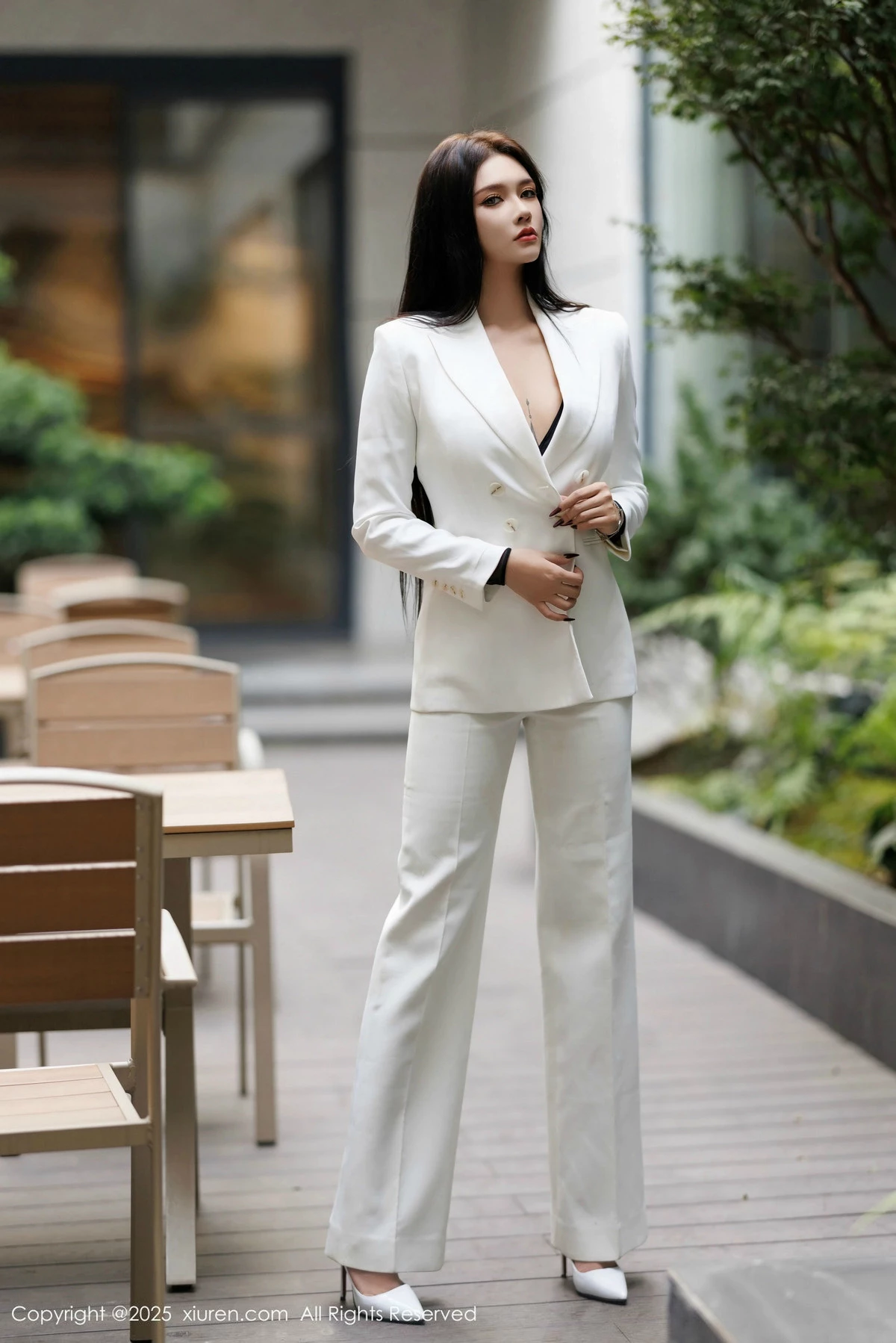 模特娜比性感黑色情趣内衣配黑丝吊袜秀凹凸身材完美诱惑写真91P-第1章-图片1