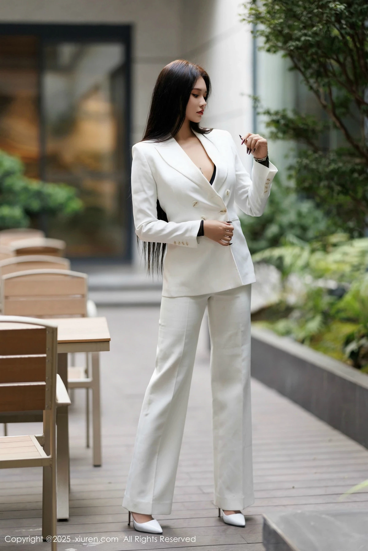 模特娜比性感黑色情趣内衣配黑丝吊袜秀凹凸身材完美诱惑写真91P-第1章-图片2