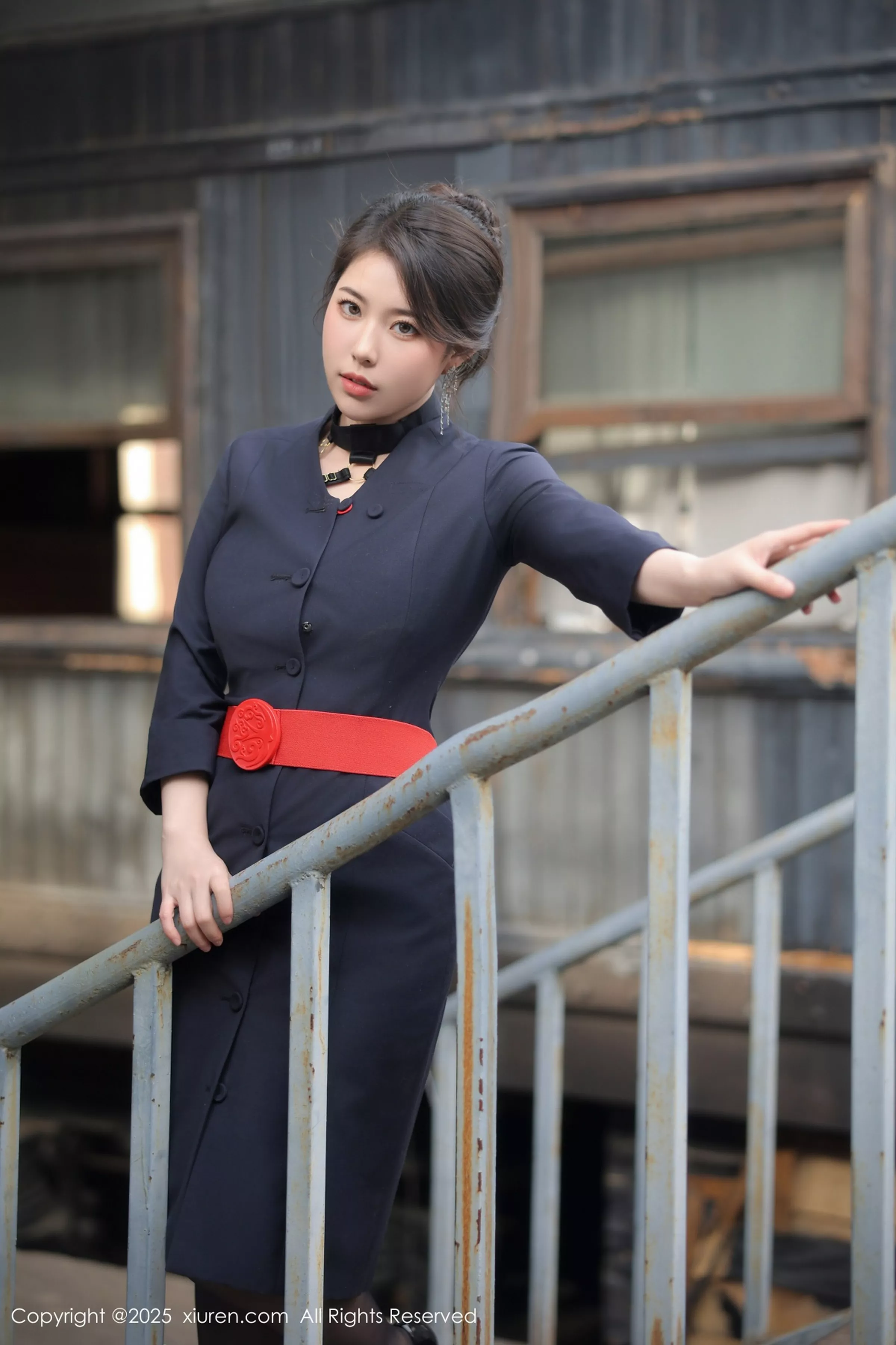 模特白茹雪abby性感黑色情趣内衣配黑丝吊袜秀丰腴身材诱惑写真78P-第1章-图片3