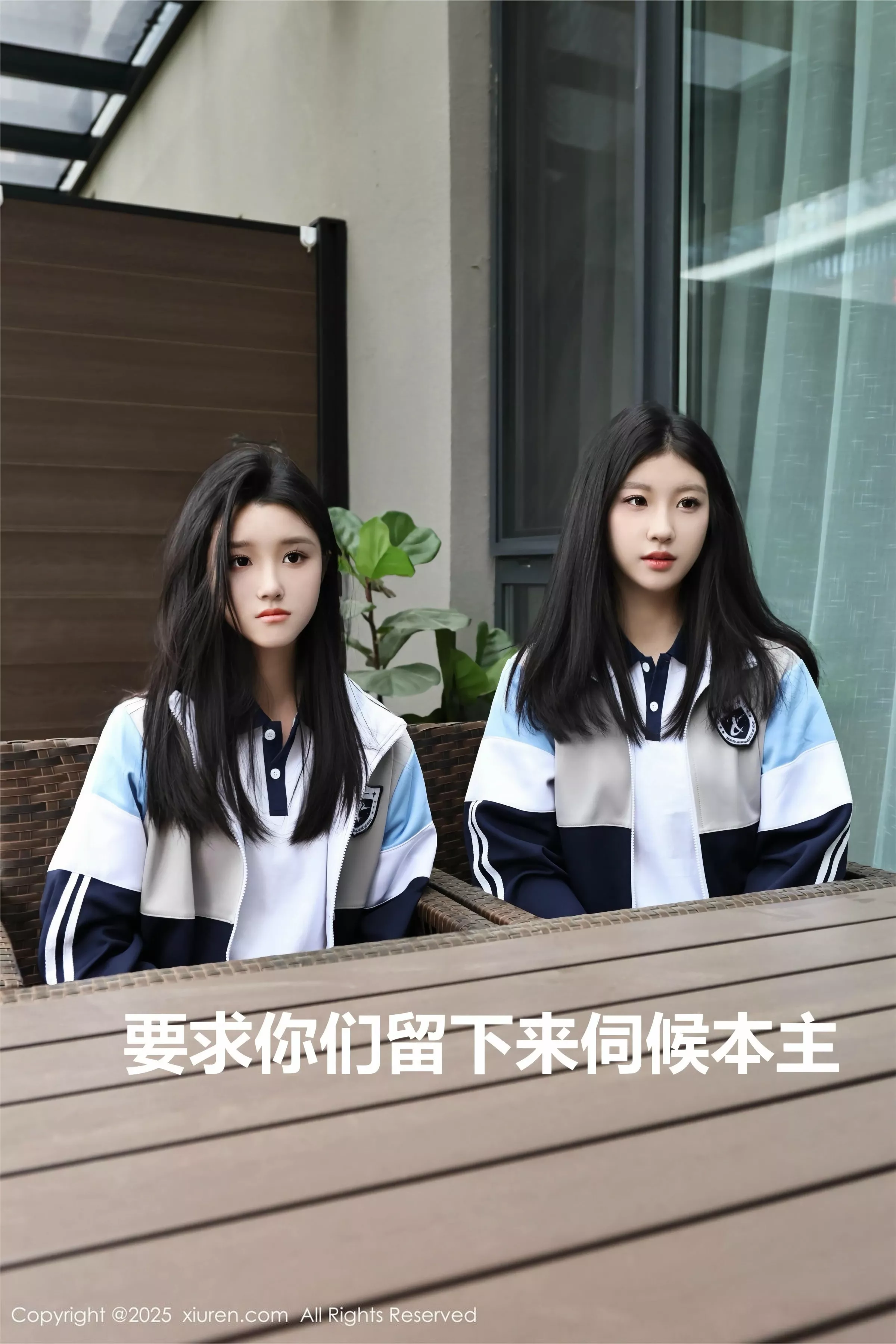 模特合集美女小芭乐性感蓝色校服露白色内衣秀曼妙身姿诱惑写真73P-第1章-图片3