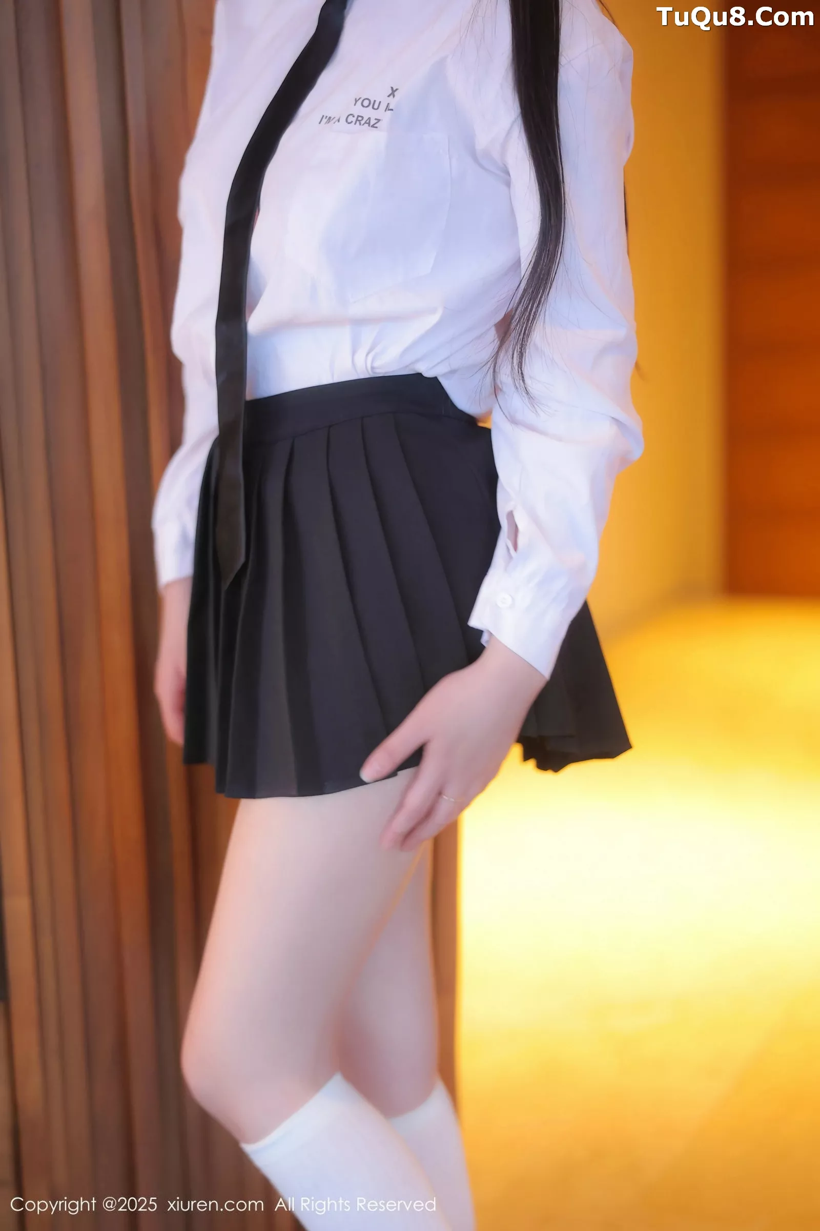 模特软情性感白色衬衫配黑短裙露白色丝袜秀曼妙身姿诱惑写真64P-第1章-图片2
