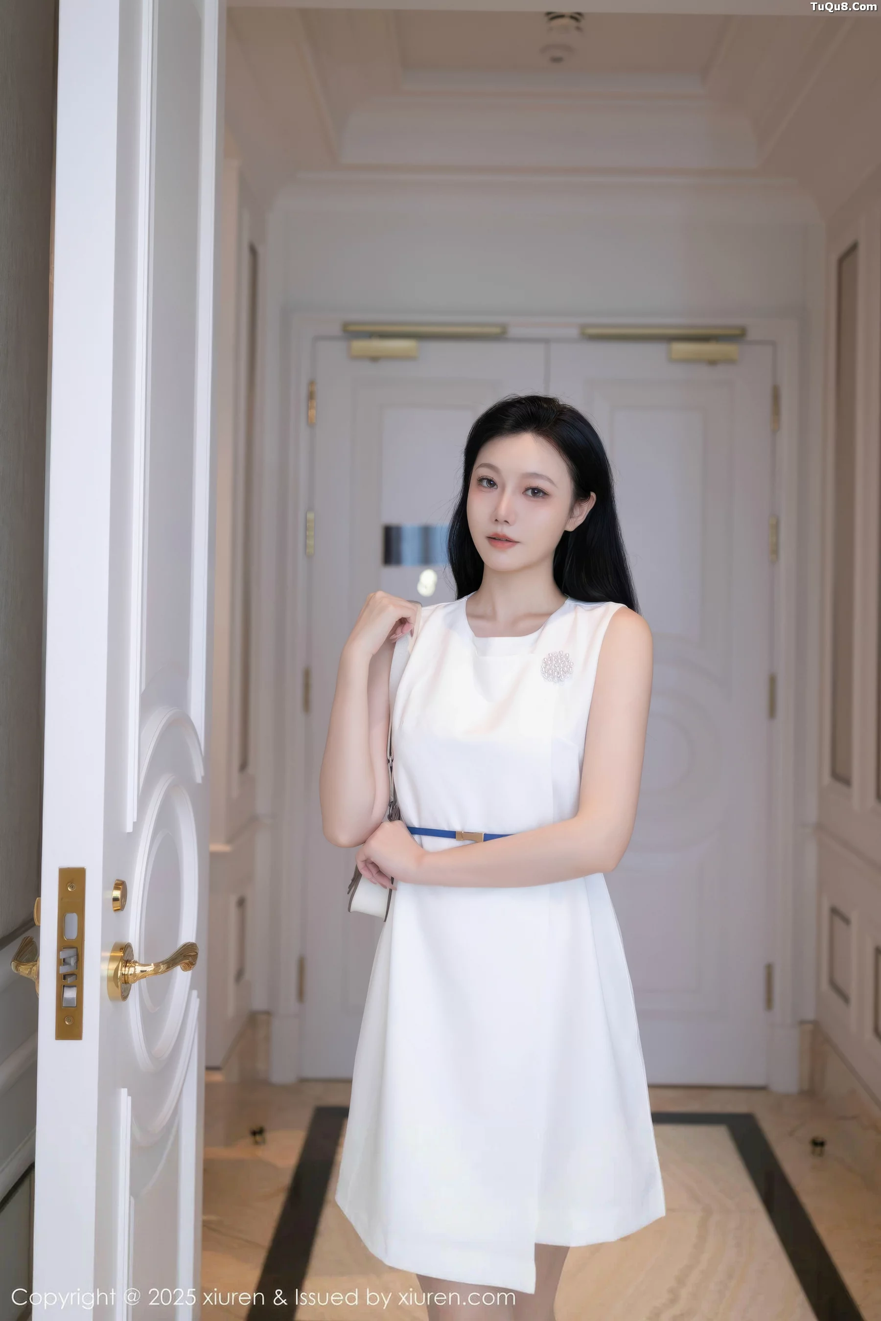 模特安然anran性感蓝灰色内衣配超薄肉丝秀曼妙身姿诱惑写真80P-第1章-图片2