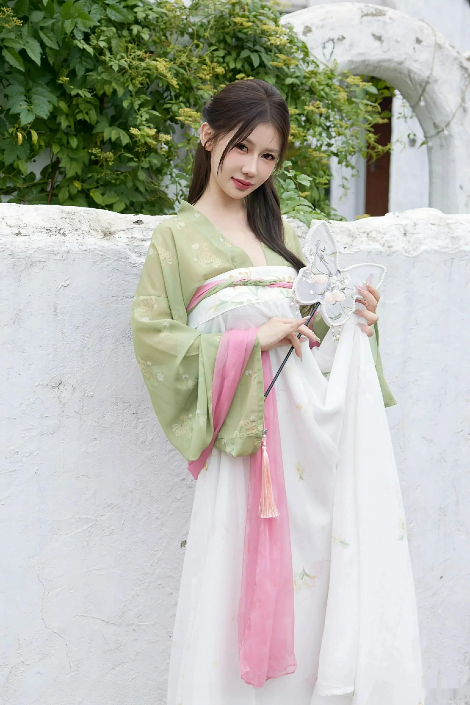 模特尹甜甜sunny性感薄纱汉服装扮配超薄肉丝秀完美身材诱惑写真83P-第1章-图片2