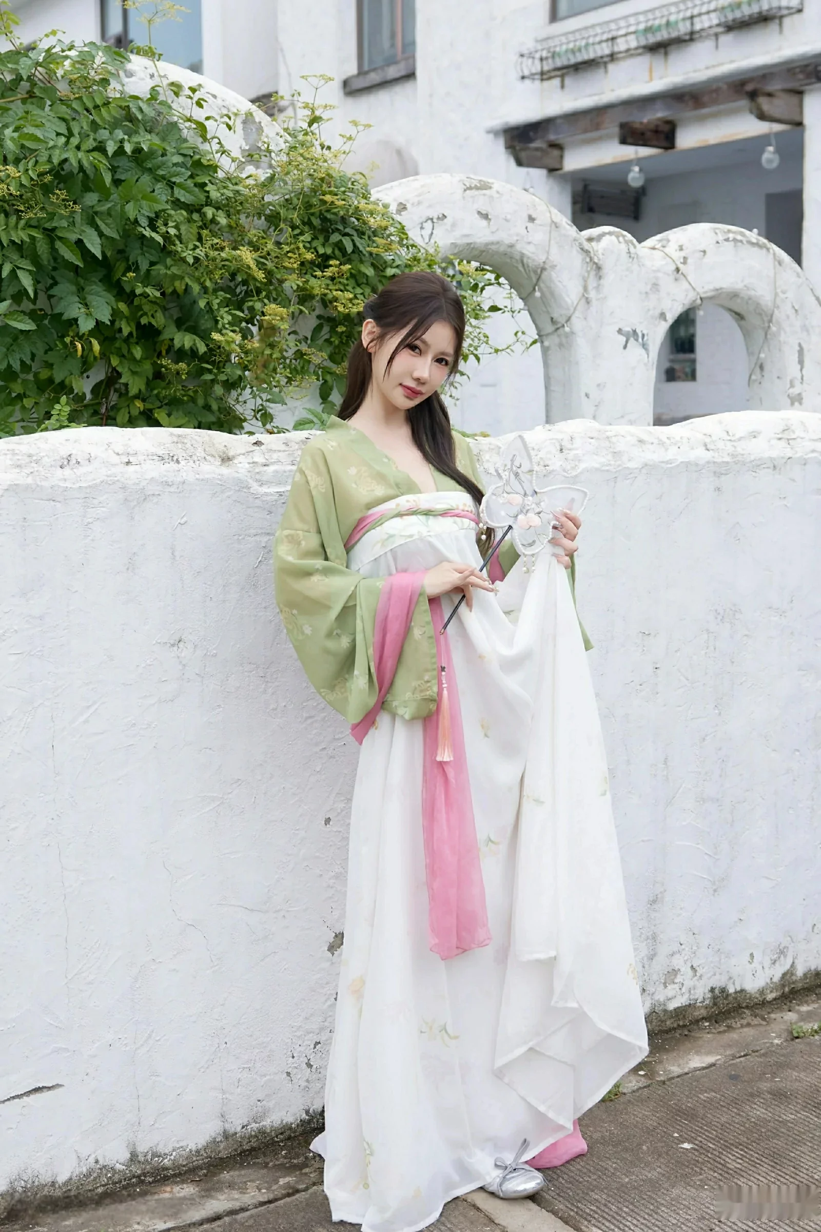 模特尹甜甜sunny性感薄纱汉服装扮配超薄肉丝秀完美身材诱惑写真83P-第1章-图片1